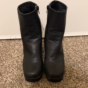 Steve Madden Black Ankle Booties